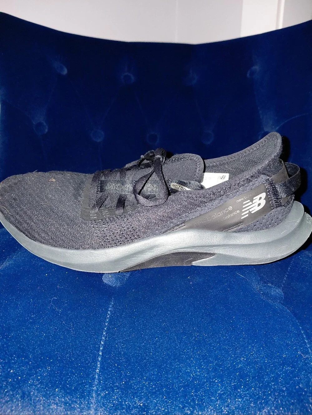 New Balance DynaSoft Nergize Sport v2 Black Sneakers Sz 12 Athleisure Y2K Gym